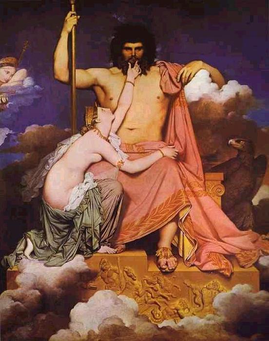 Jean Auguste Dominique Ingres Jupiter and Thetis. oil painting image